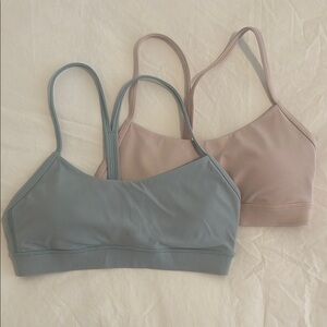 Lululemon Flow Y Sports Bras (Set of 2 in Blue and Pink)